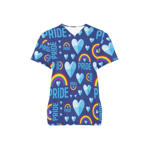 Gay Pride - Blue All Over Print Scrub Top