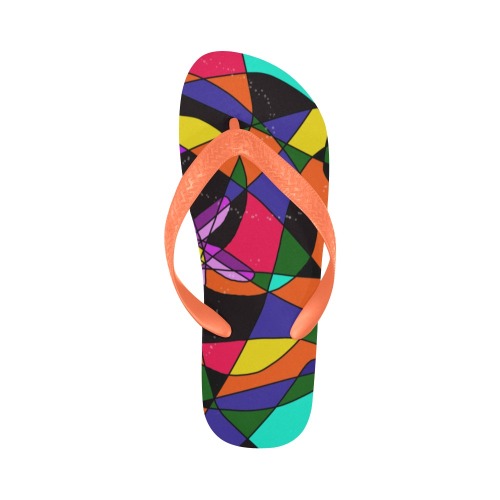 Abstract Design S 2020 Flip Flops for Men/Women (Model 040)