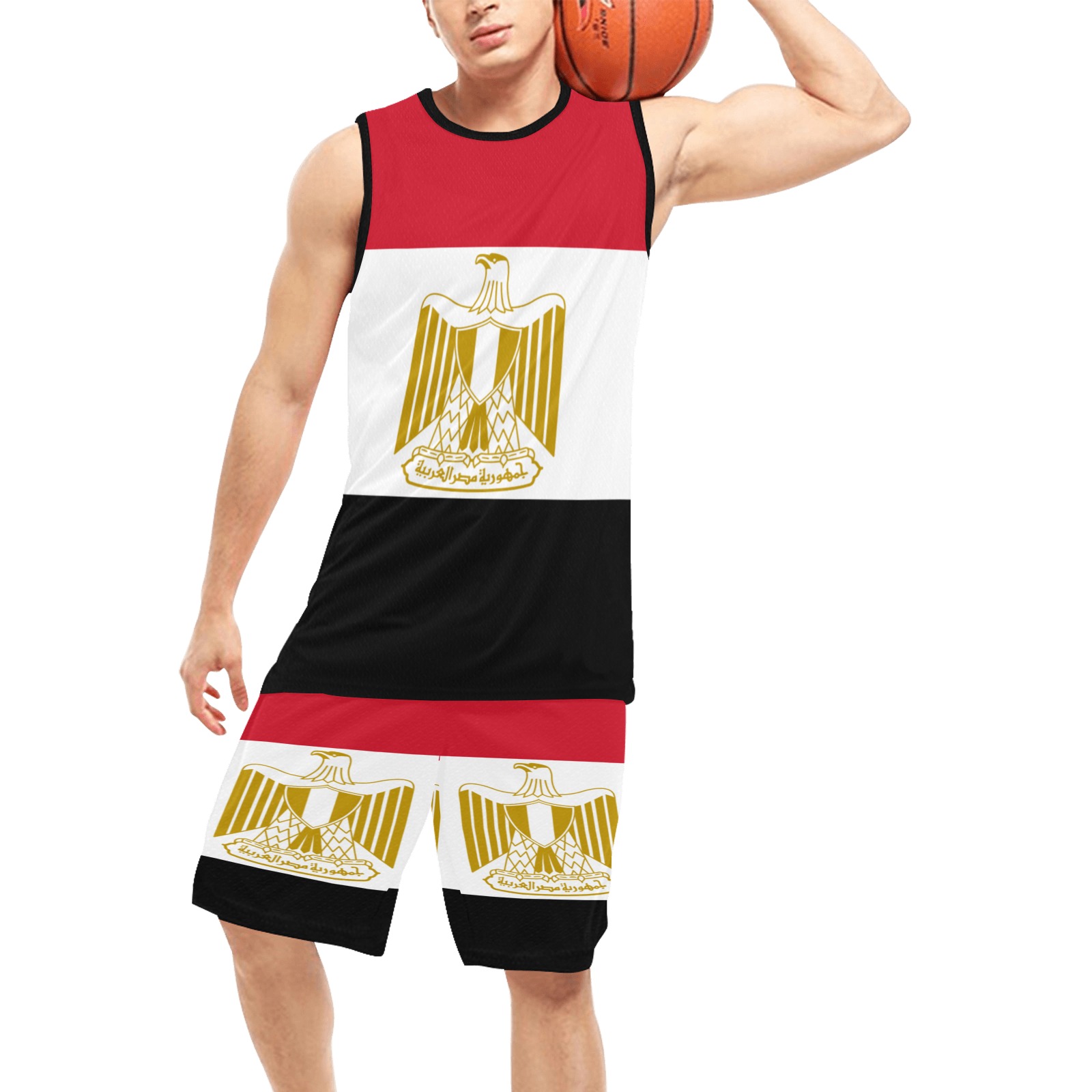 Flag_of_Egypt.svg Basketball Uniform with Pocket ID D6310920