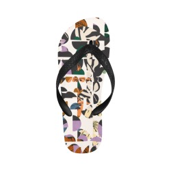 Modern pattern shapes in forms 96 Flip Flops for Men/Women (Model 040)