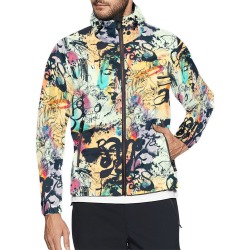 Graffiti-colorful Unisex All Over Print Windbreaker (Model H23)