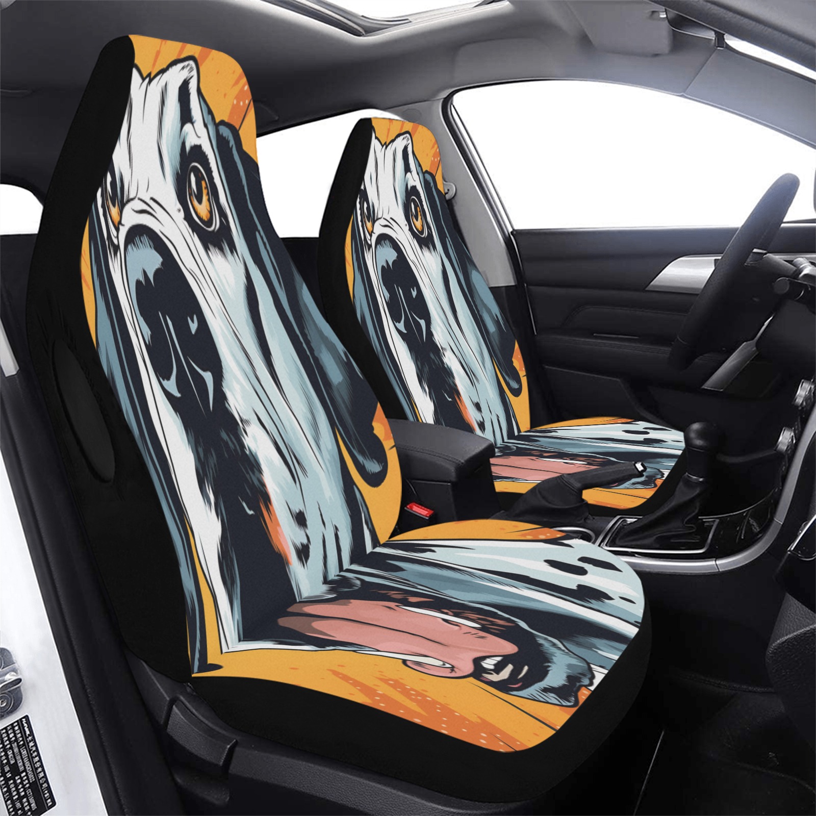 Great Dane Pop Art Car Seat Cover Airbag Compatible (Set of 2)