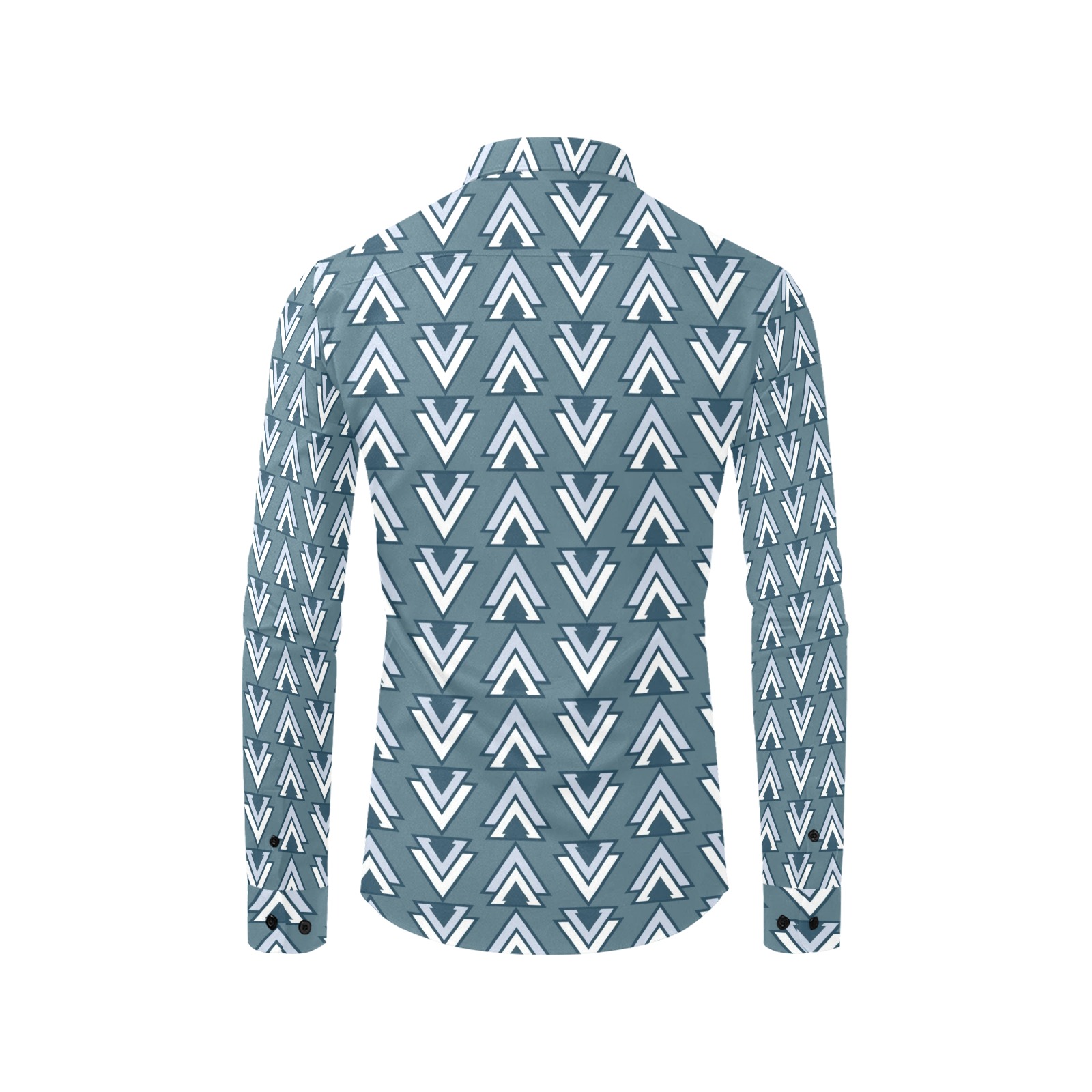 Unique Geometric Men's All Over Print Casual Dress Shirt (Model T61)