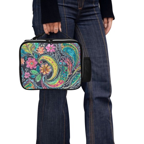 Paisley #1 PU Leather Lunch Bag (Model 1723)