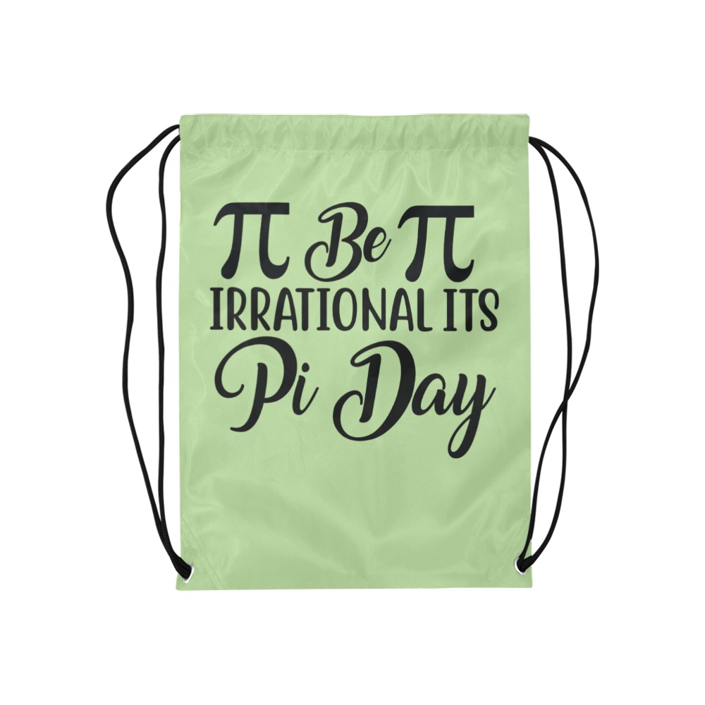 be irrational its pi day Medium Drawstring Bag Model 1604 (Twin Sides) 13.8"(W) * 18.1"(H)