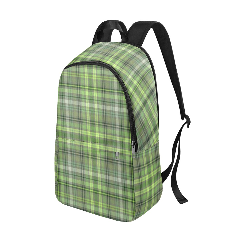 Shades of Green Plaid Fabric Backpack for Adult (Model 1659)