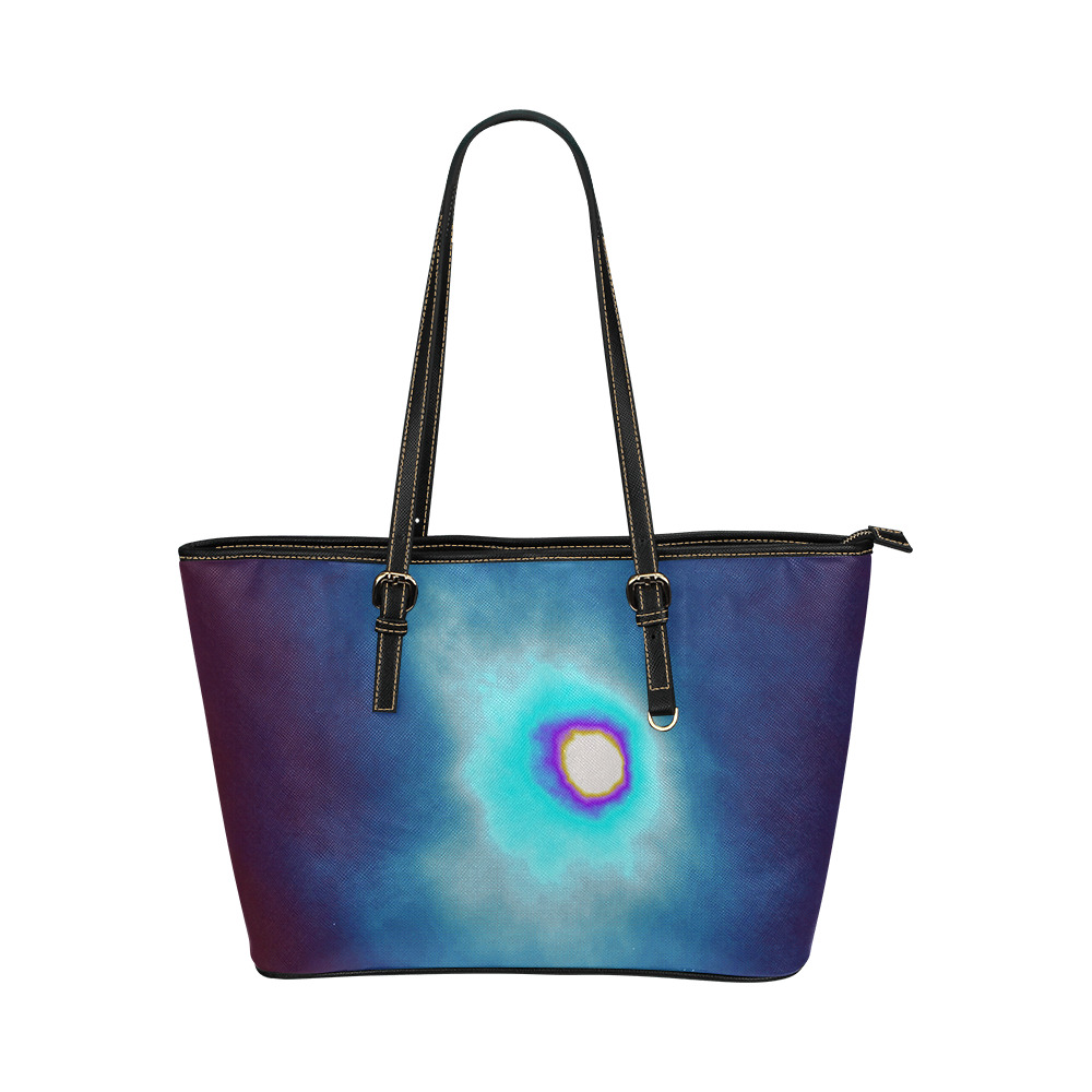 Dimensional Eclipse In The Multiverse 496222 Leather Tote Bag/Large (Model 1651)