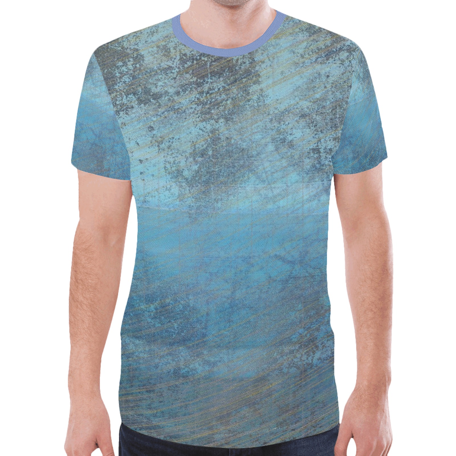 Grungified New All Over Print T-shirt for Men (Model T45)