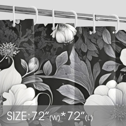 Fabulous Florals 39 Shower Curtain 72" x 72"