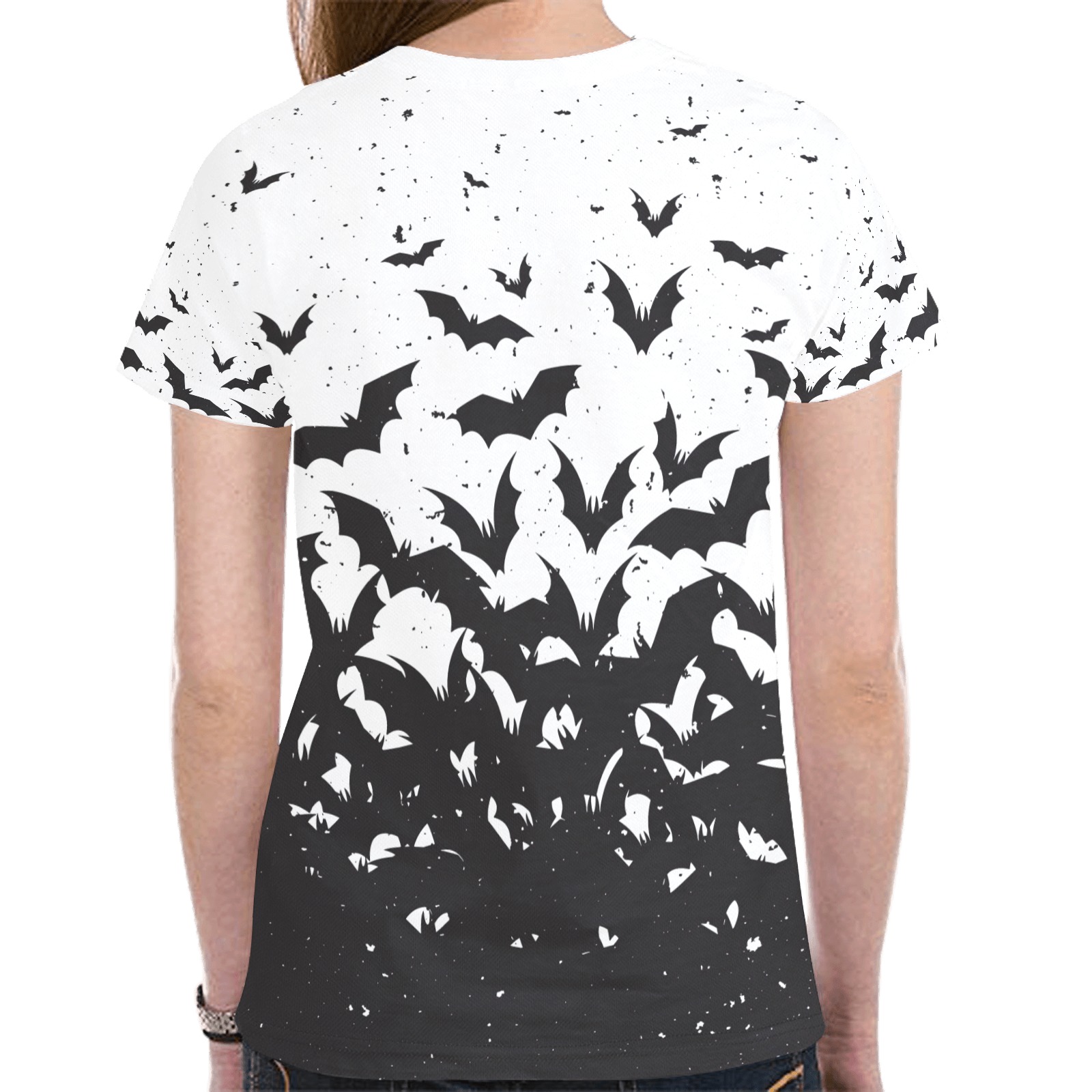 Bats New All Over Print T-shirt for Women (Model T45)