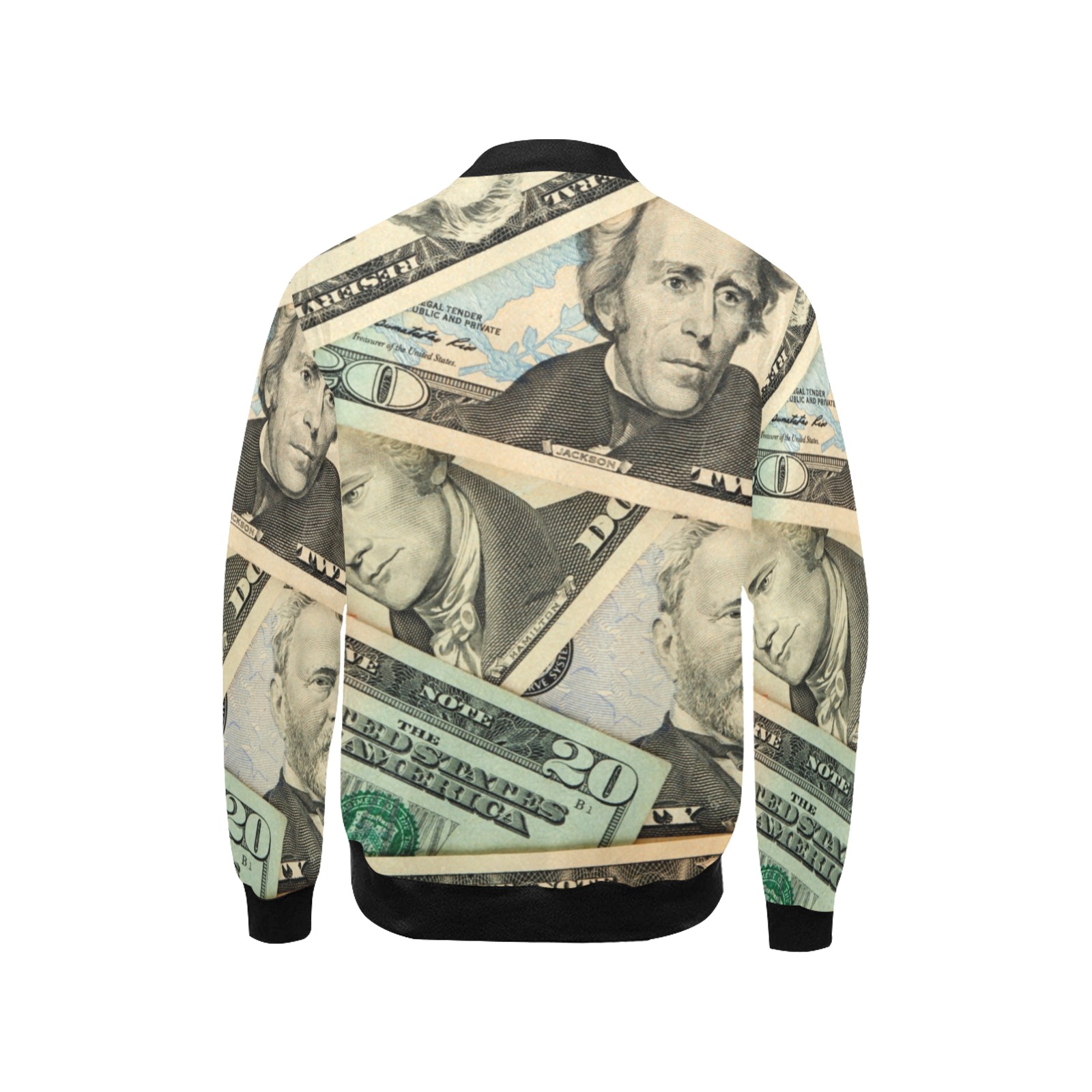 US PAPER CURRENCY Kids' All Over Print Bomber Jacket (Model H40)