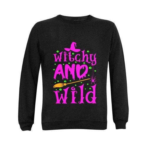 Witchy And Wild Gildan Crewneck Sweatshirt(NEW) (Model H01)