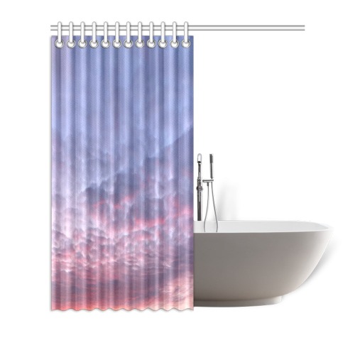 Morning Purple Sunrise Collection Shower Curtain 72"x72"