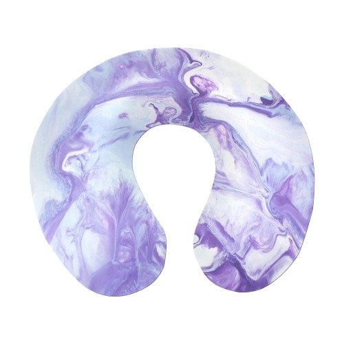 Lavender marbling U-Shape Travel Pillow