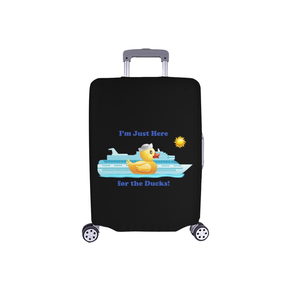Just Here for the Ducks Luggage Cover, Small Luggage Cover/Small 18"-21"