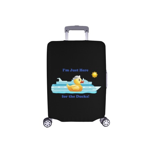 Just Here for the Ducks Luggage Cover, Small Luggage Cover/Small 18"-21"