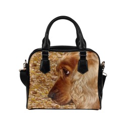 Dog Cocker Spaniel Shoulder Handbag (Model 1634)