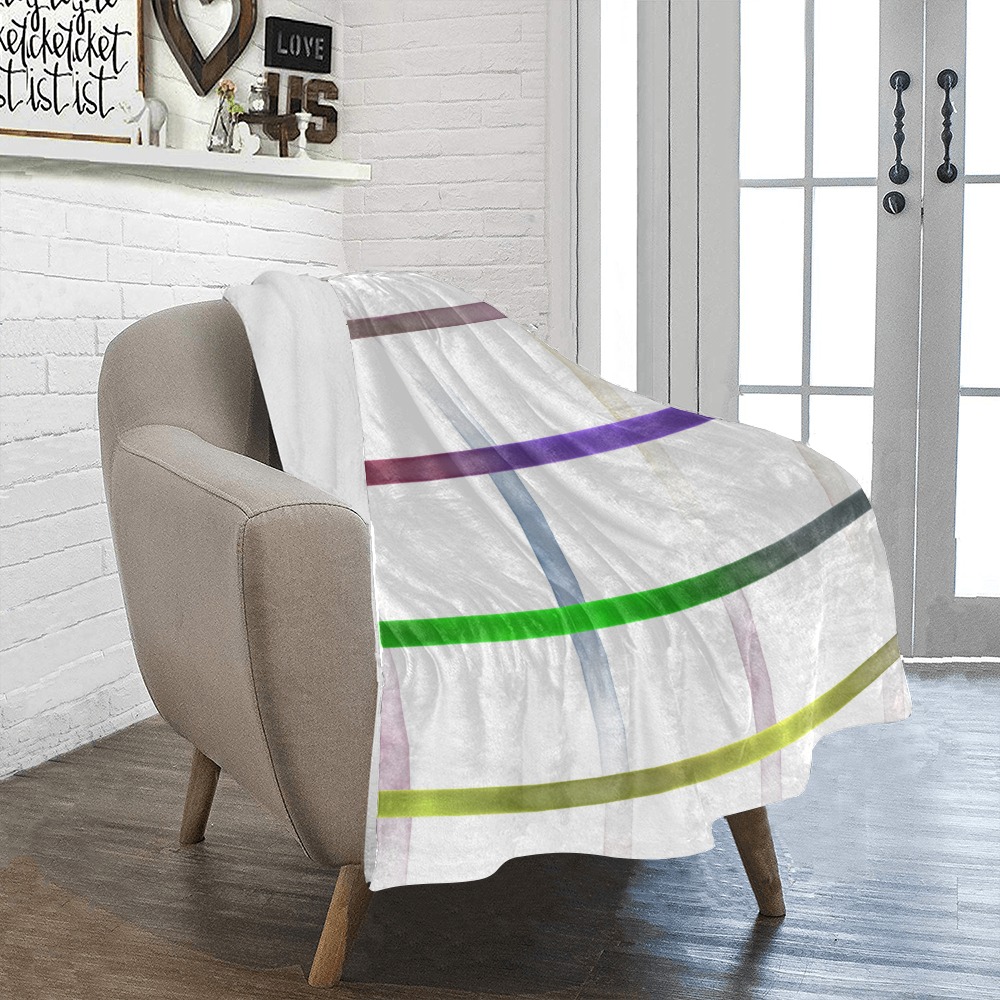 blurred lines Ultra-Soft Micro Fleece Blanket 30''x40''