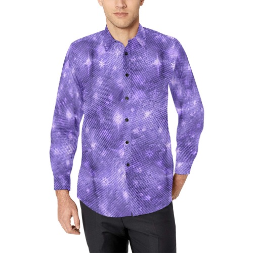 Very peri by Artdream Men's All Over Print Casual Dress Shirt (Model T61)