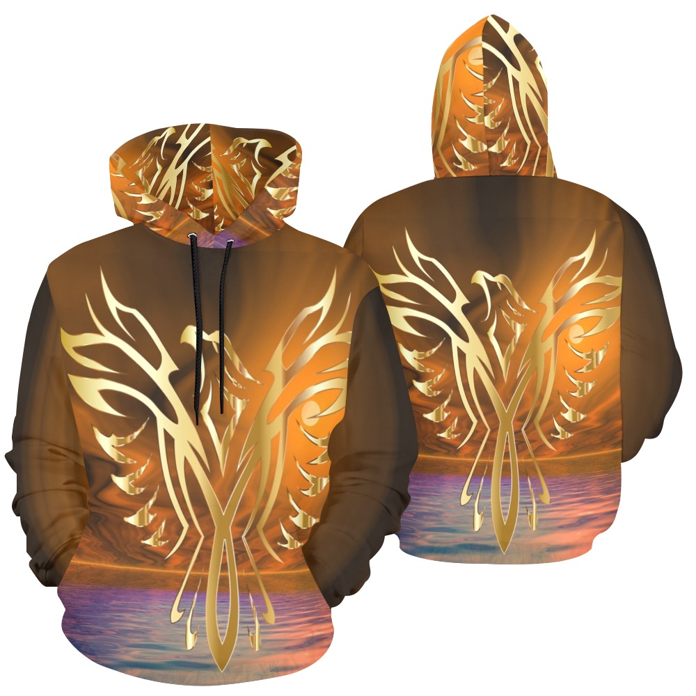 Phoenix Rising All Over Print Hoodie for Men (USA Size) (Model H13)