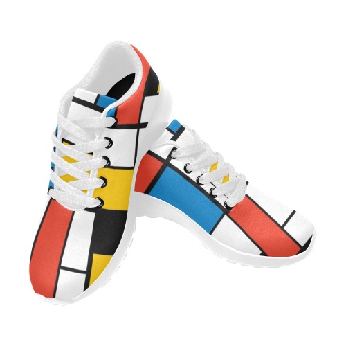 Mondrian De Stijl Modern Women’s Running Shoes (Model 020)