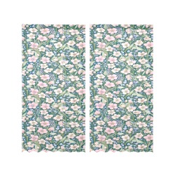 Fabulous Florals 21 Gauze Curtain 28"x84" (Two-Piece)