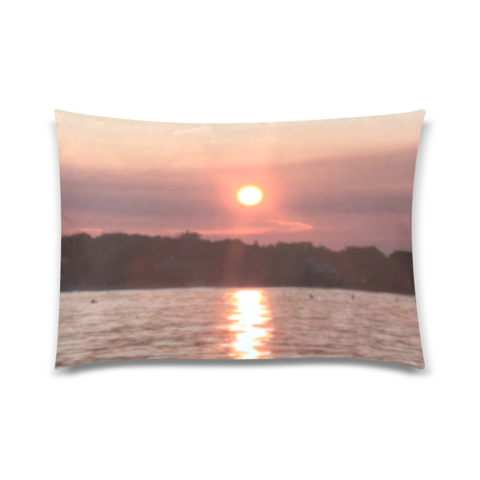 Glazed Sunset Collection Custom Zippered Pillow Case 20"x30"(Twin Sides)