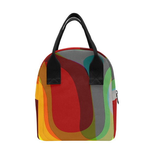 Colorful Abstract 118 Zipper Lunch Bag (Model 1689)