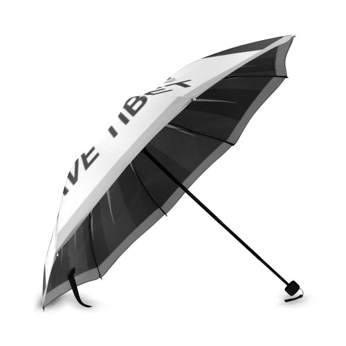 Tibet Umbrella Black & White Foldable Umbrella (Model U01)