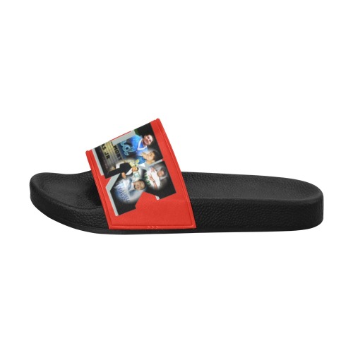 Red LK Men's Slide Sandals (Model 057)