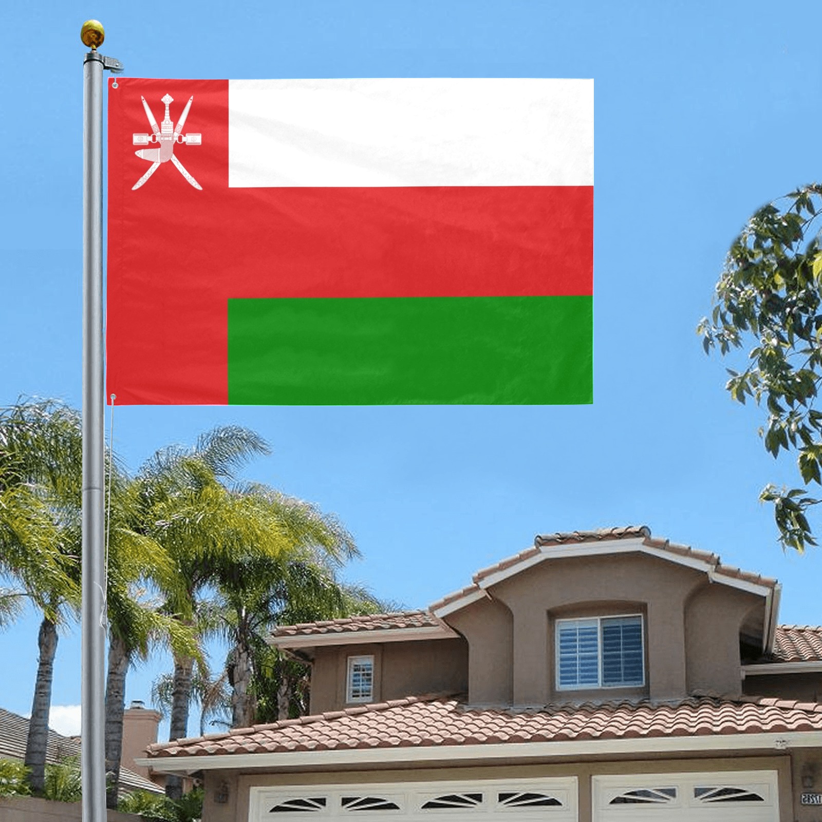 Oman Flag Current Garden Flag 70"x47"
