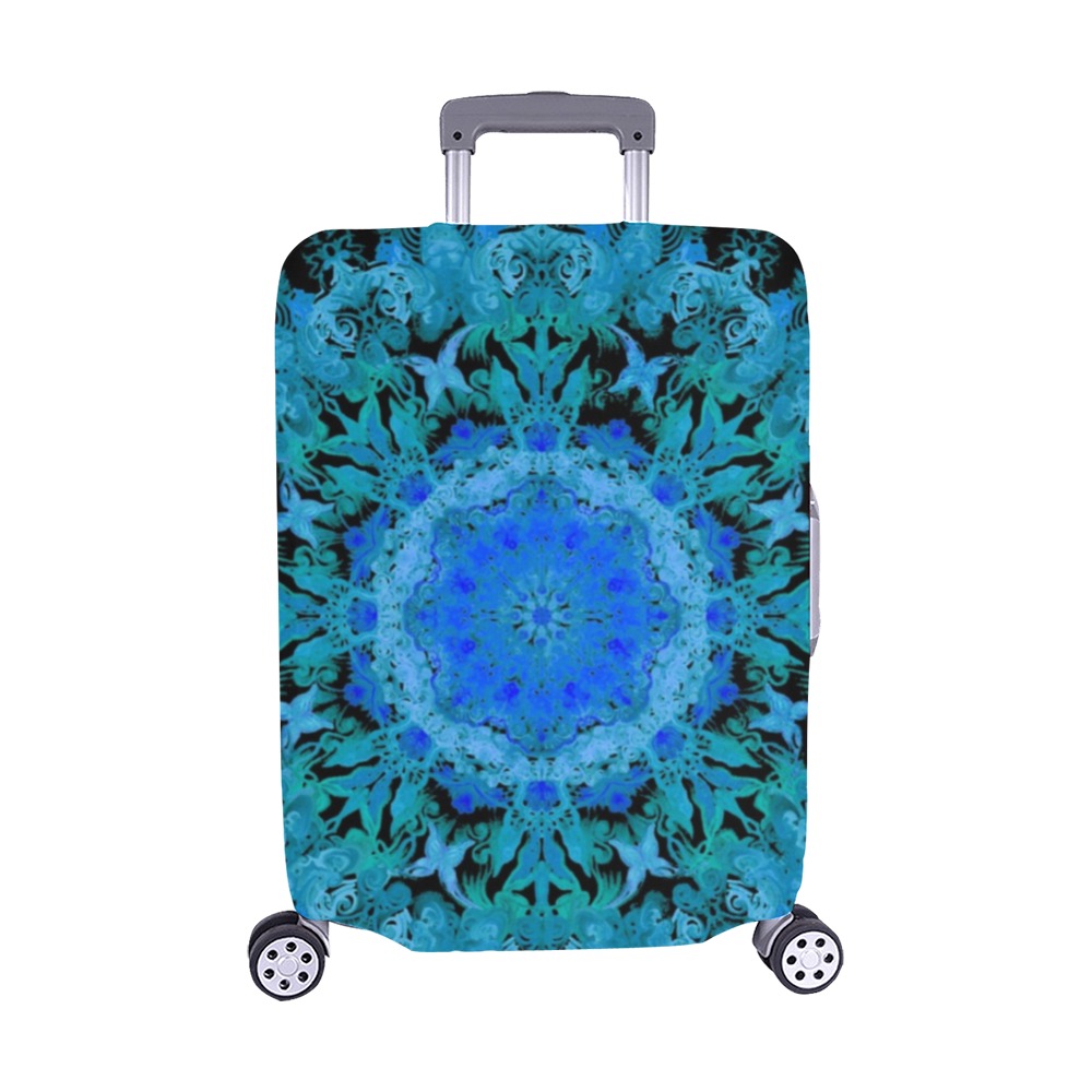 mandala light purple Luggage Cover/Medium 22"-25"