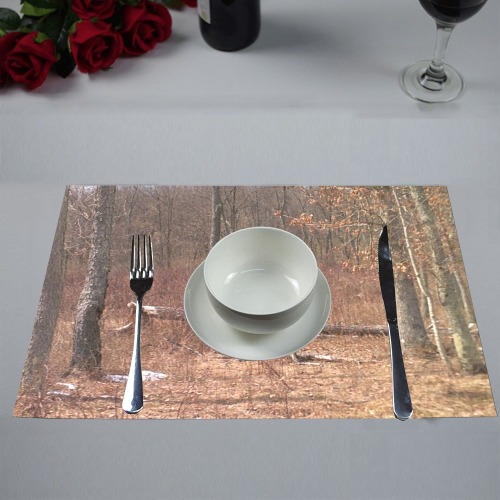 Falling tree in the woods Placemat 12’’ x 18’’ (Set of 2)