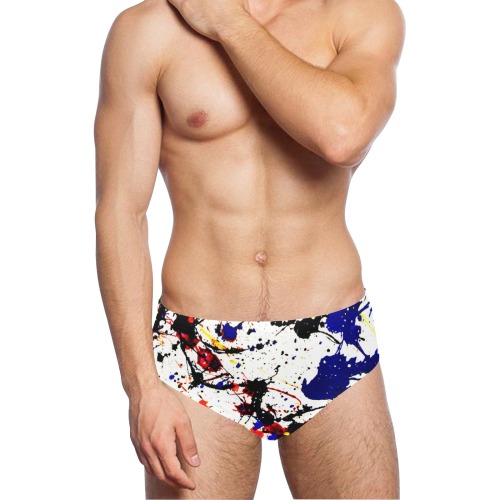 Blue & Red Paint Splatter