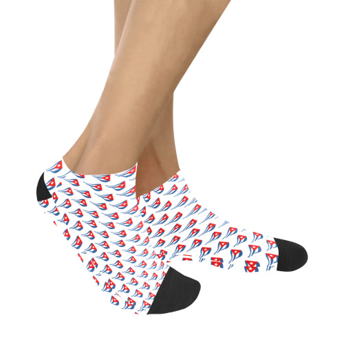Cuban Flapping Flags Women's Ankle Socks