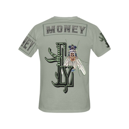 Money Collectable  Fly All Over Print T-Shirt for Women (USA Size) (Model T40)