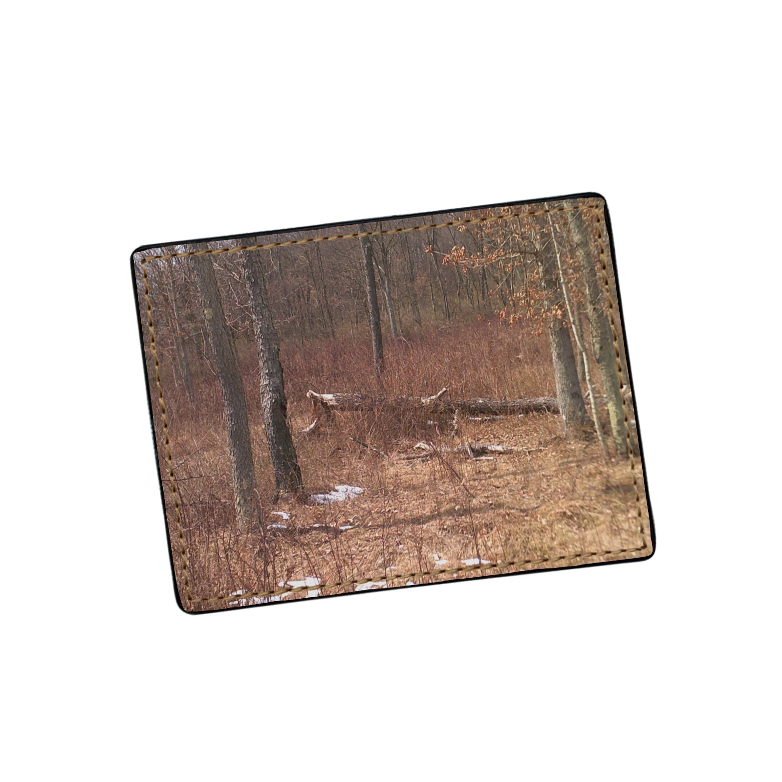 Falling tree in the woods Card Holder