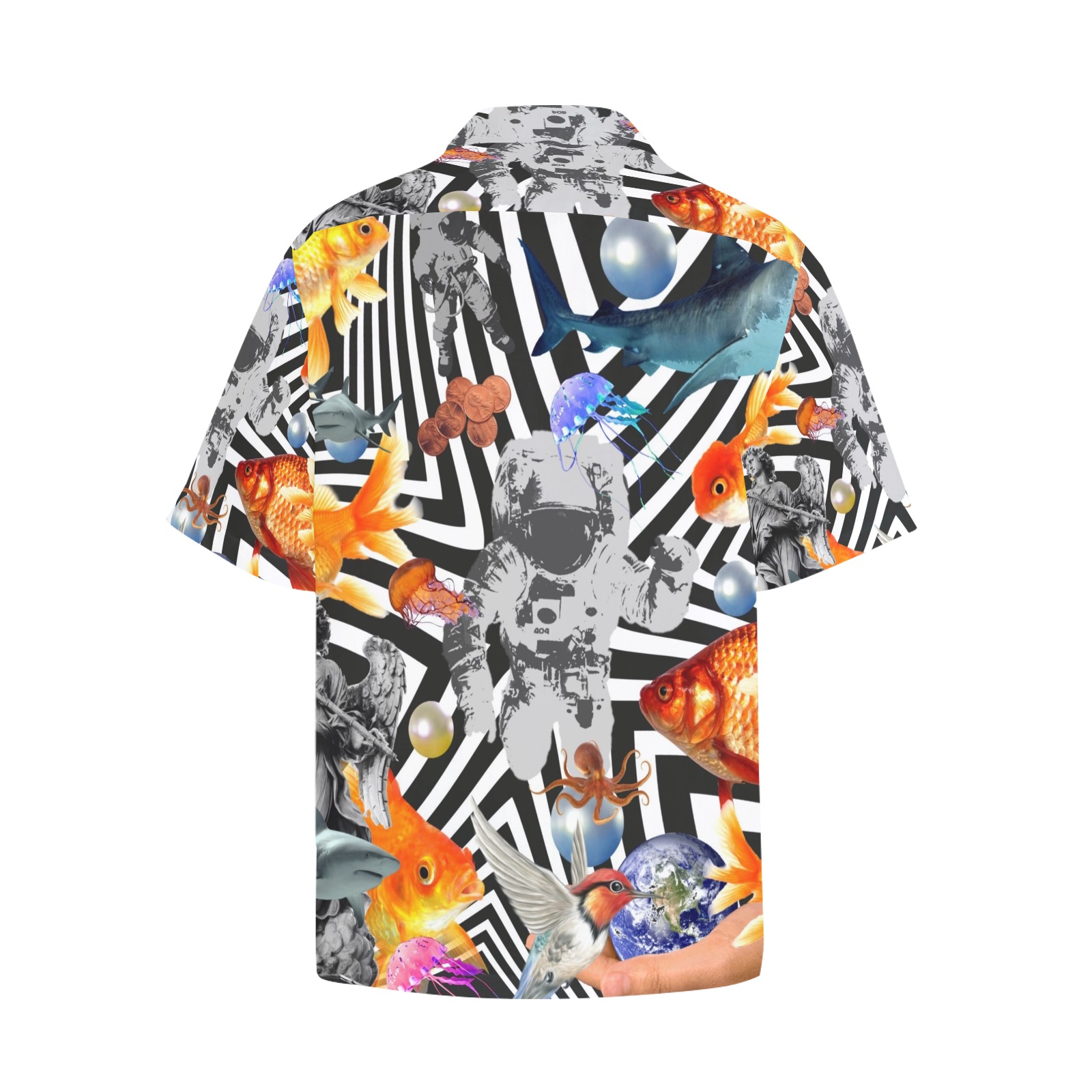 POINT OF ENTRY 2 Hawaiian Shirt with Chest Pocket (Model T58)