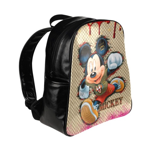 Mickey Mouse Backpack Multi-Pockets Backpack (Model 1636)