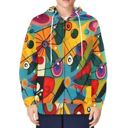 abstract-vintage-style-art-hoodie Men's Fleece Full-Zip Hoodie (Model H60)