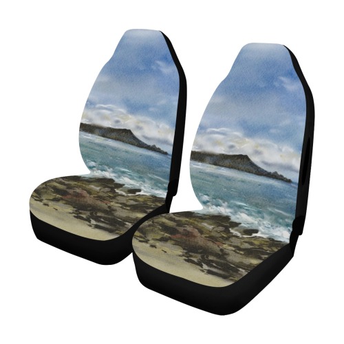 Happy Day at Magic Island by June Yu Car Seat Cover Airbag Compatible (Set of 2)