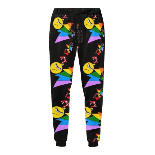 Merry Gay Christmas by Nico Bielow Men's All Over Print Sweatpants (Model L11)