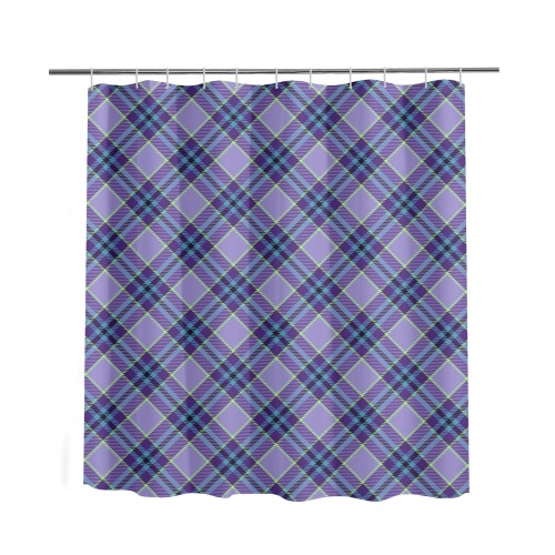 Purple Plaid Tartan 1 Diagonal