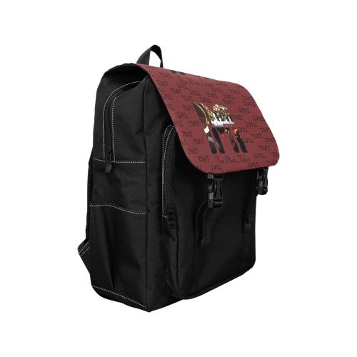 TMT Burgundy Casual Shoulders Backpack (Model 1623)