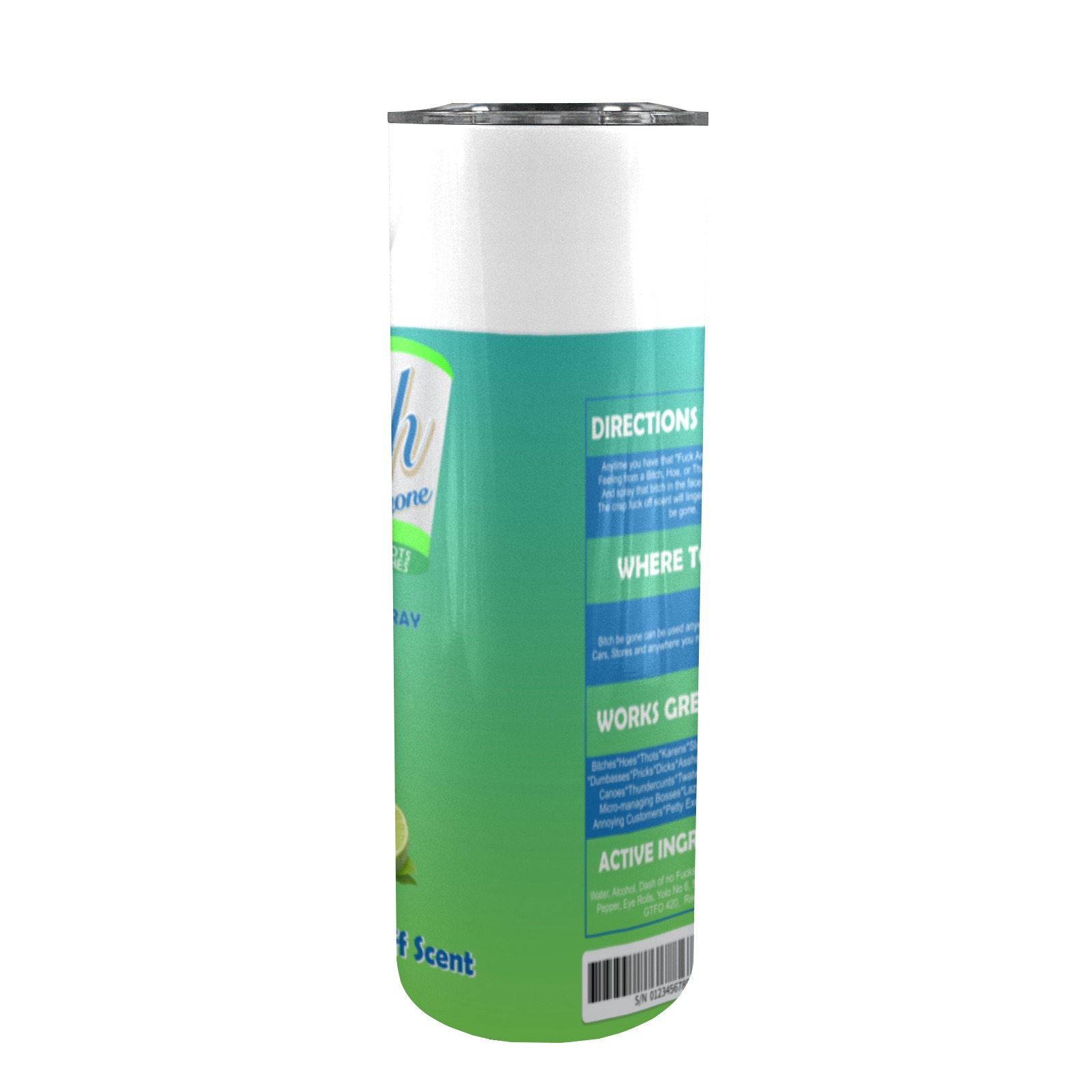 lime 20oz Tall Skinny Tumbler with Lid and Straw