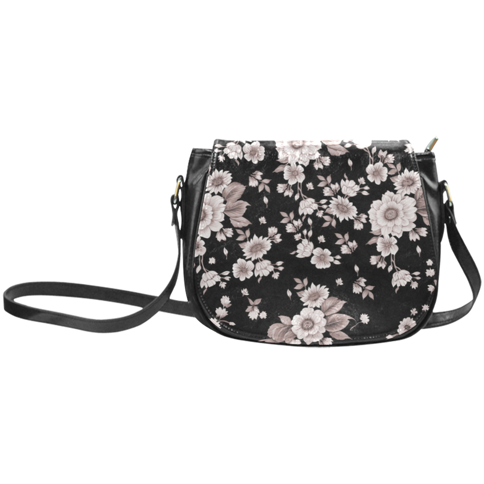 Garden Bloom Classic Saddle Bag/Small (Model 1648)