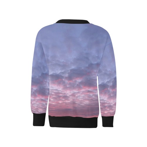 Morning Purple Sunrise Collection Kids' All Over Print Sweatshirt (Model H37)