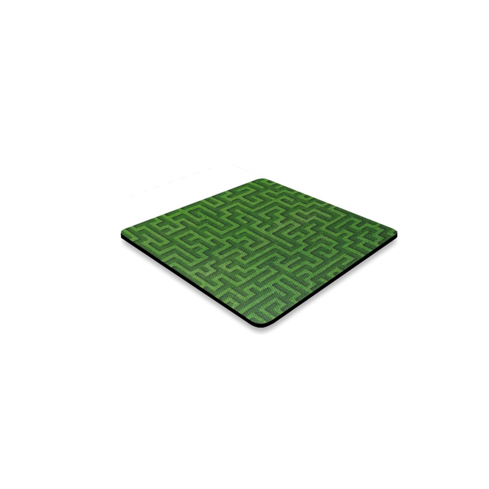 Green Maze Square Coaster