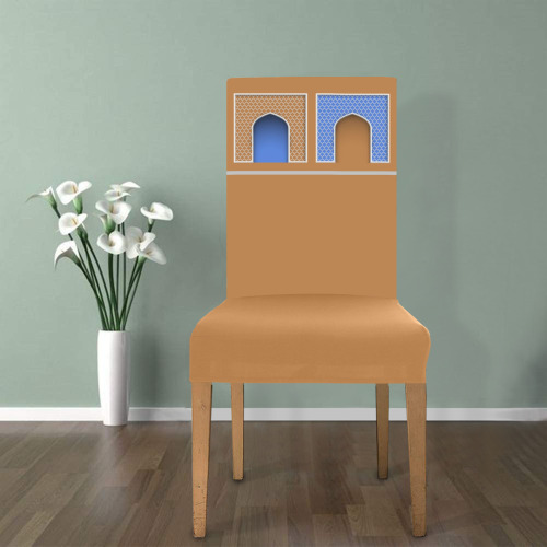 Arabic Style arch Removable Dining Chair Cover