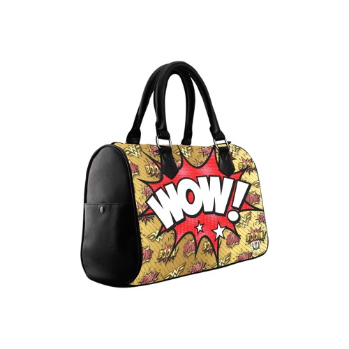 FD's Pop Art Collection- Wonder Woman Wow! 53086 Boston Handbag (Model 1621)